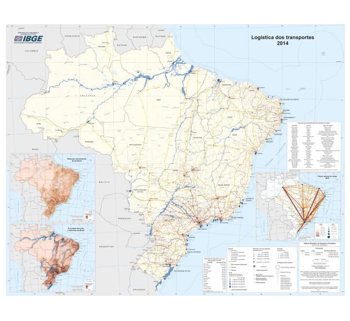 Logística dos Transportes do Brasil 2014