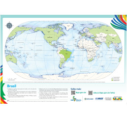 A0 - Mapa mundi IBGE - G20 - Tiragem limitada