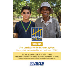 OFICINA PRESENCIAL : Um território de informações: Potencialidades dos Dados do Censo 2022 - NATAL/RN