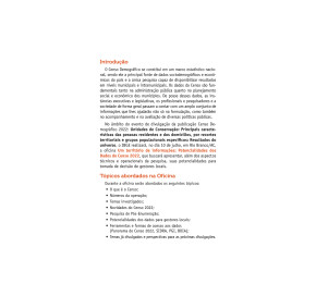 OFICINA PRESENCIAL : Um território de informações: Potencialidades dos Dados do Censo 2022 - Rio Branco/AC 10/07