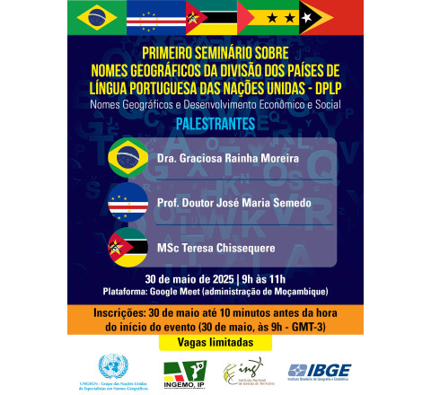 Primeiro Seminário sobre Nomes Geográficos da divisão dos países de língua  Portuguesa do UNGEGN - DPLP