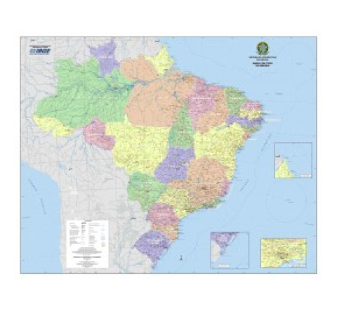 Mapa do Brasil Político 2014 - Quadrante