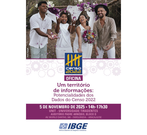 OFICINA PRESENCIAL : Um território de informações: Potencialidades dos Dados do Censo 2022- Aracaju/SE 05/11